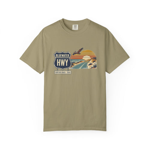 Bluewater Highway Tee | Vintage Surfside Beach TX Road Trip Shirt