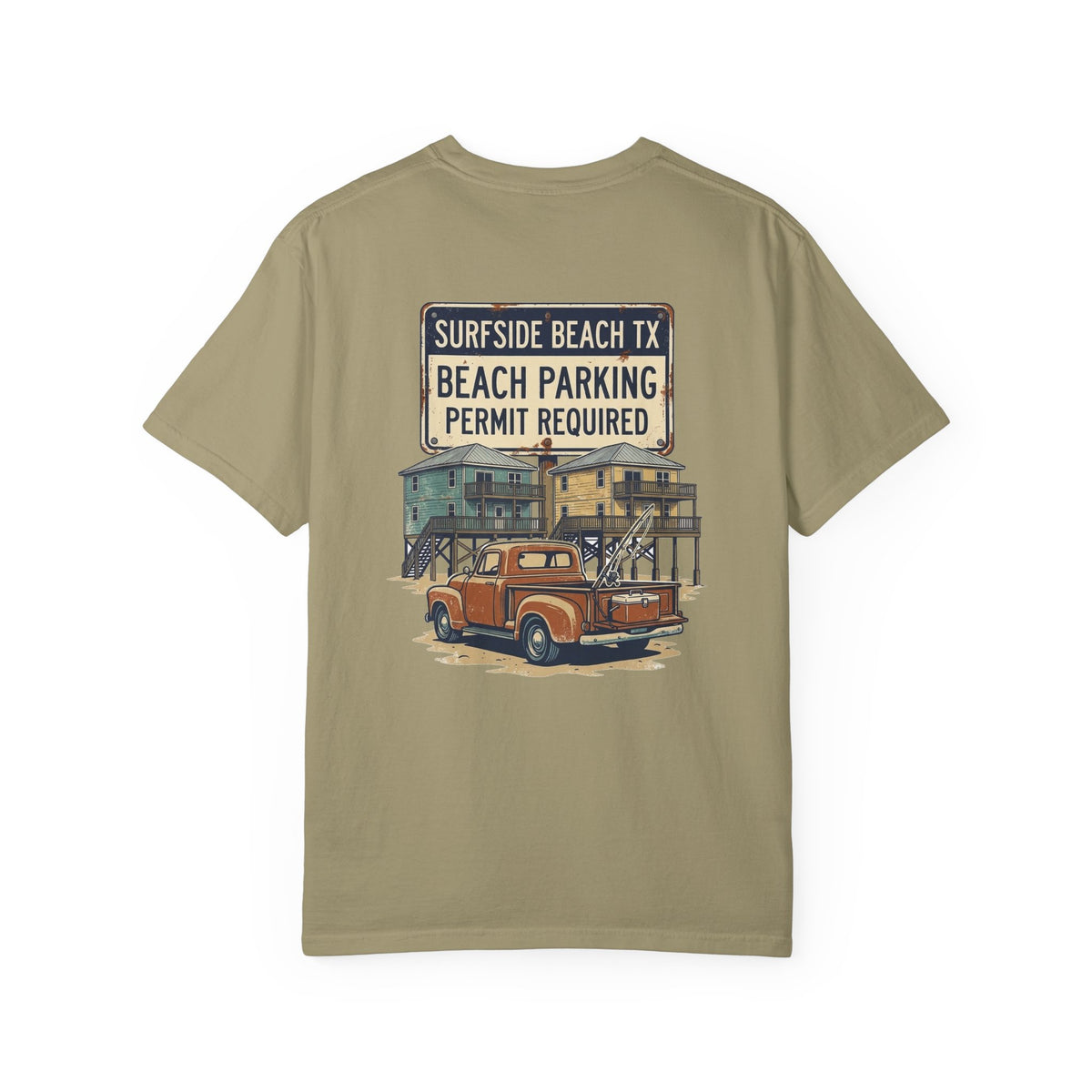 Surfside Beach Parking Tee | Vintage Pickup Truck Surfside Beach TX Shirt