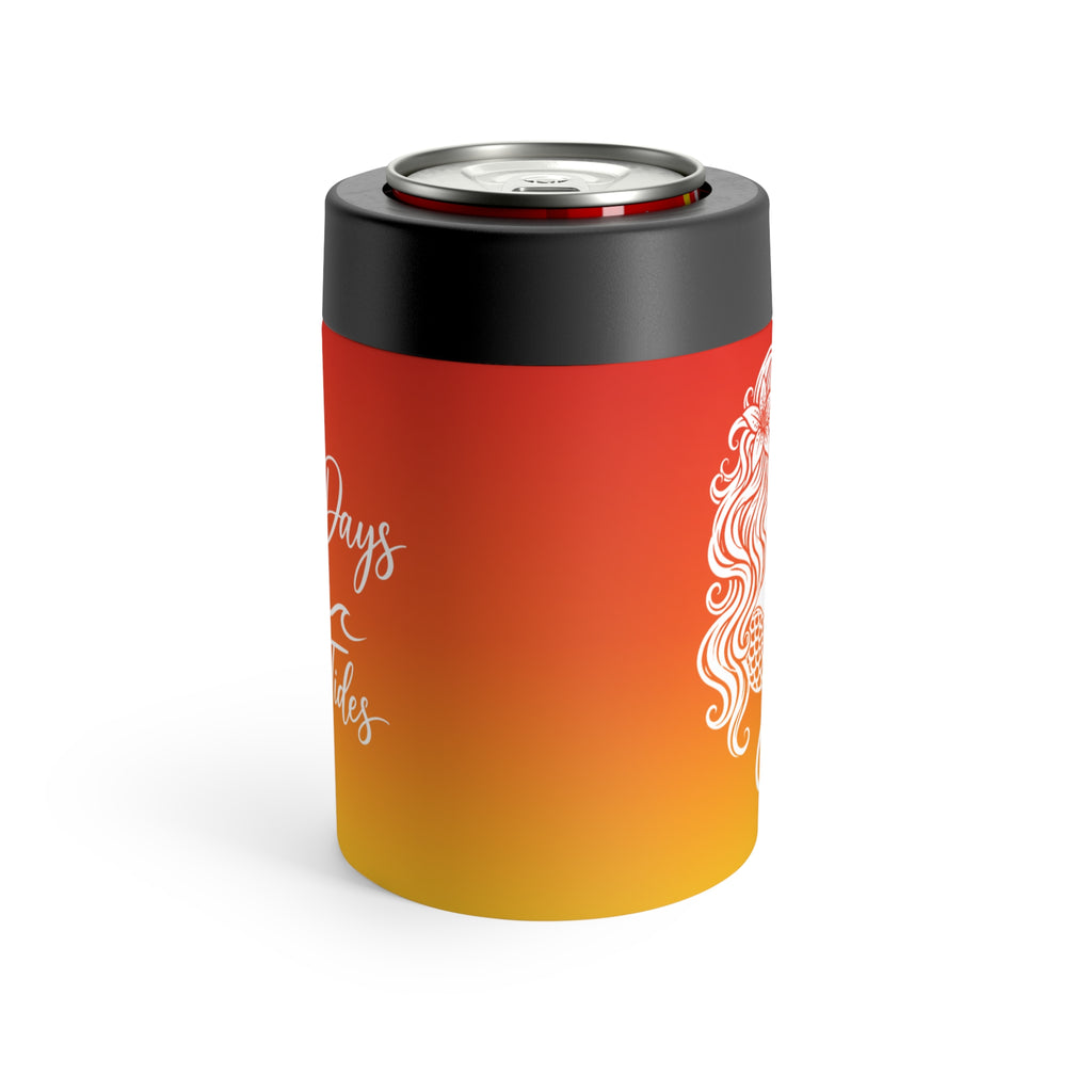 Seashell Mermaid Can Cooler | Surfside Beach Sunrise Insulated 12oz Can Holder