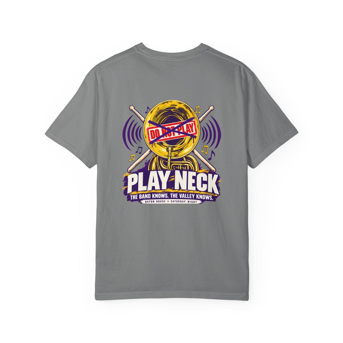 Play Neck Tuba Tee | The Band Knows Gameday Shirt