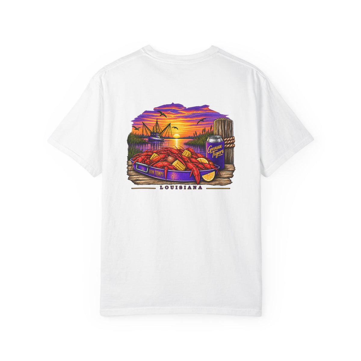 Louisiana Crawfish Boil Tee | Sunset on the Bayou Shirt