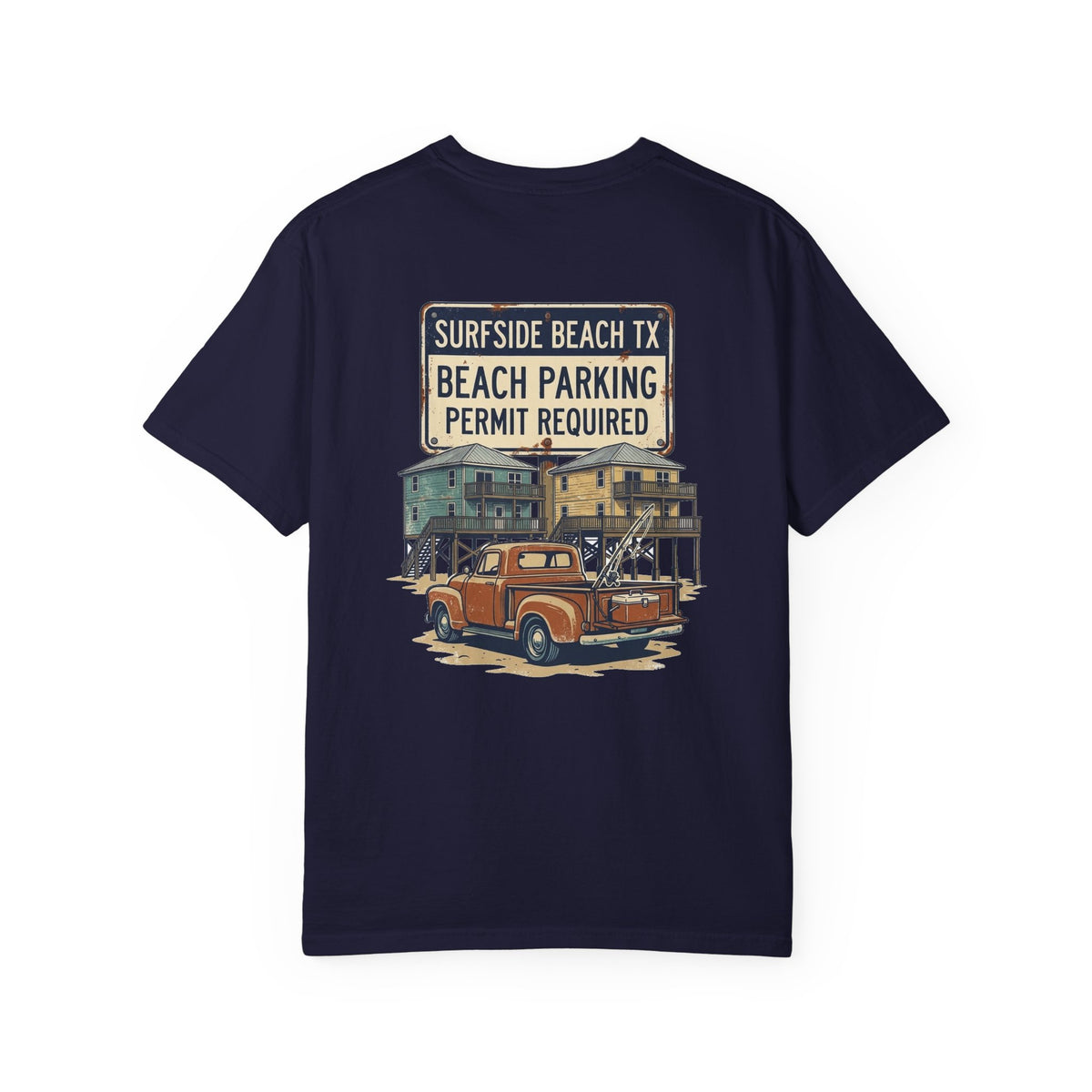 Surfside Beach Parking Tee | Vintage Pickup Truck Surfside Beach TX Shirt