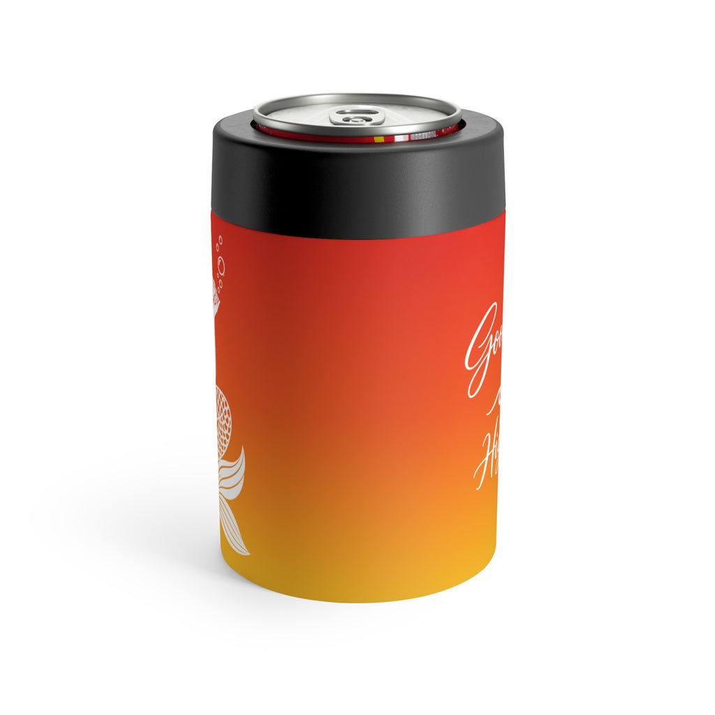 Seashell Mermaid Can Cooler | Surfside Beach Sunrise Insulated 12oz Can Holder