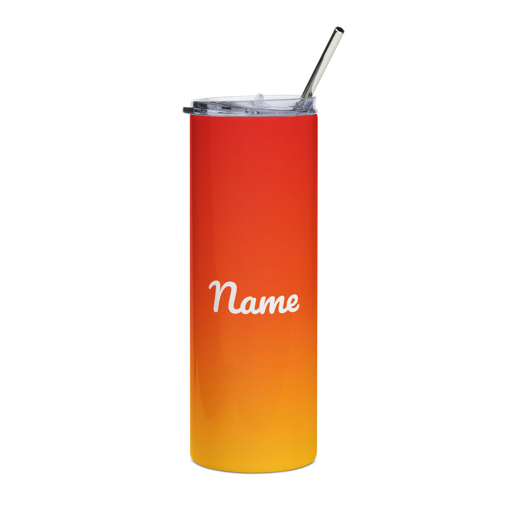 Starfish Mermaid Tumbler | Surfside Beach Sunrise 20oz Stainless Steel Tumbler with Straw