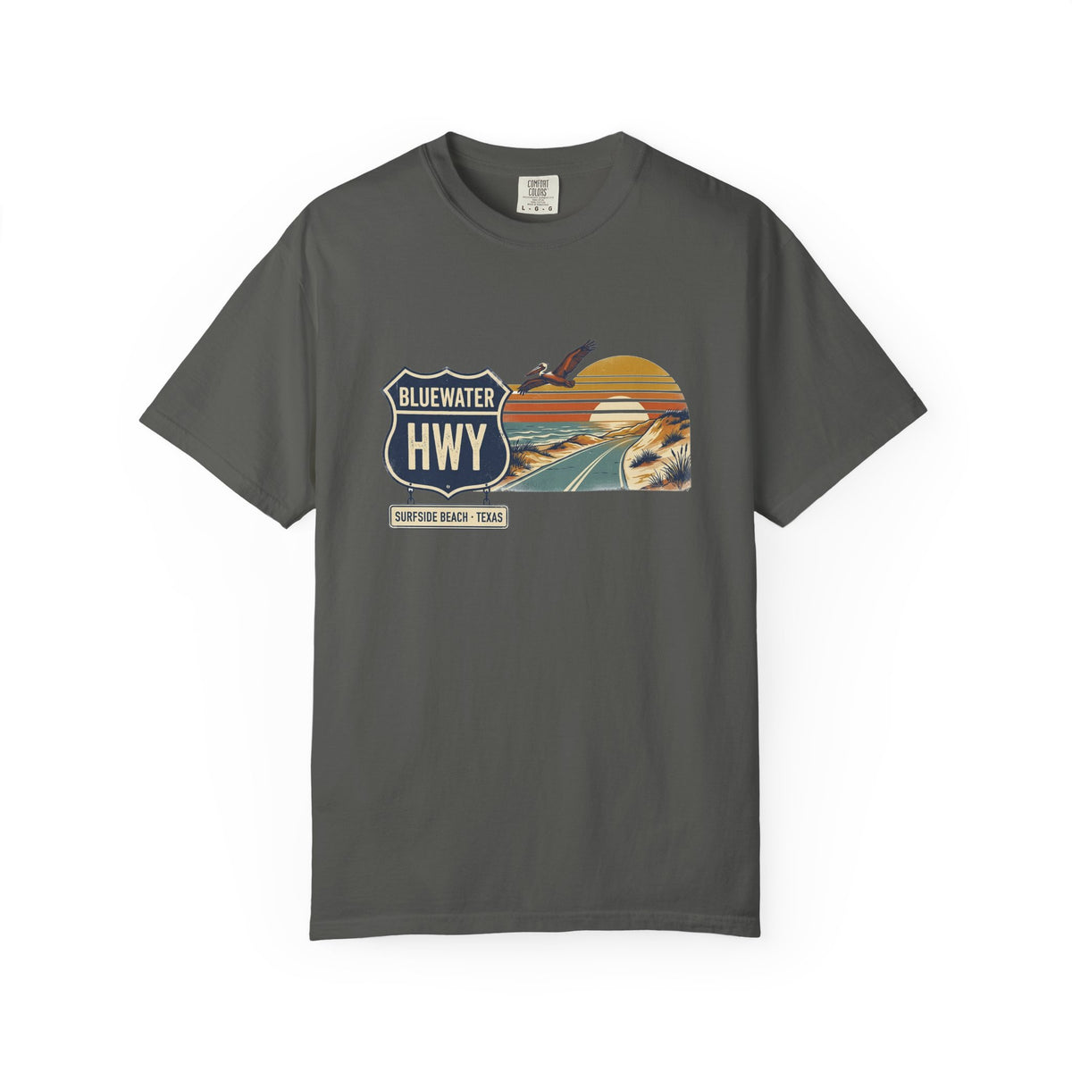 Bluewater Highway Tee | Vintage Surfside Beach TX Road Trip Shirt