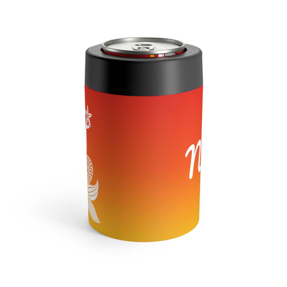 Starfish Mermaid Can Cooler | Surfside Beach Sunrise Insulated 12oz Can Holder