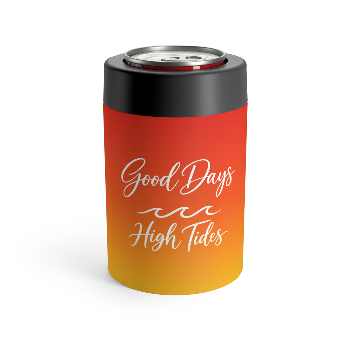 Seashell Mermaid Can Cooler | Surfside Beach Sunrise Insulated 12oz Can Holder