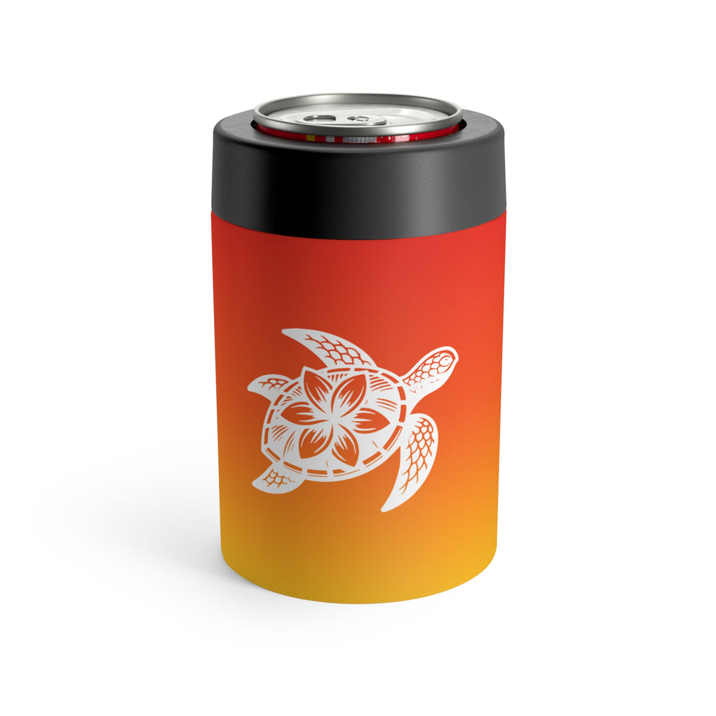 Sea Turtle Can Cooler | Surfside Beach Sunrise Insulated 12oz Can Holder